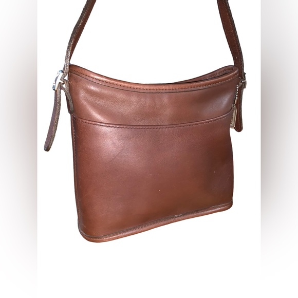 Vintage Coach Mambo Handbag Small Bucket Bag Adjustable Strap Fine Leather - Picture 2 of 11